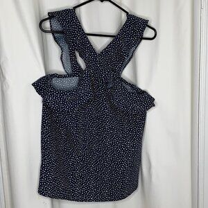 Banana Republic Cross-Front Ruffle Top